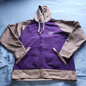 ANTIGUA MEN'S COLORADO ROCKIES MLB BASEBALL HOODIE PURPLE/GRAY SIZE LARGE